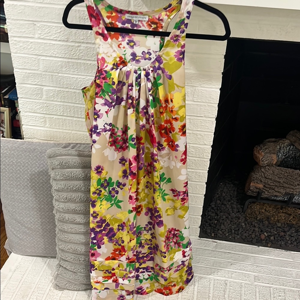 Annalee + Hope Multicolor Floral Halter Sundress - Size 8